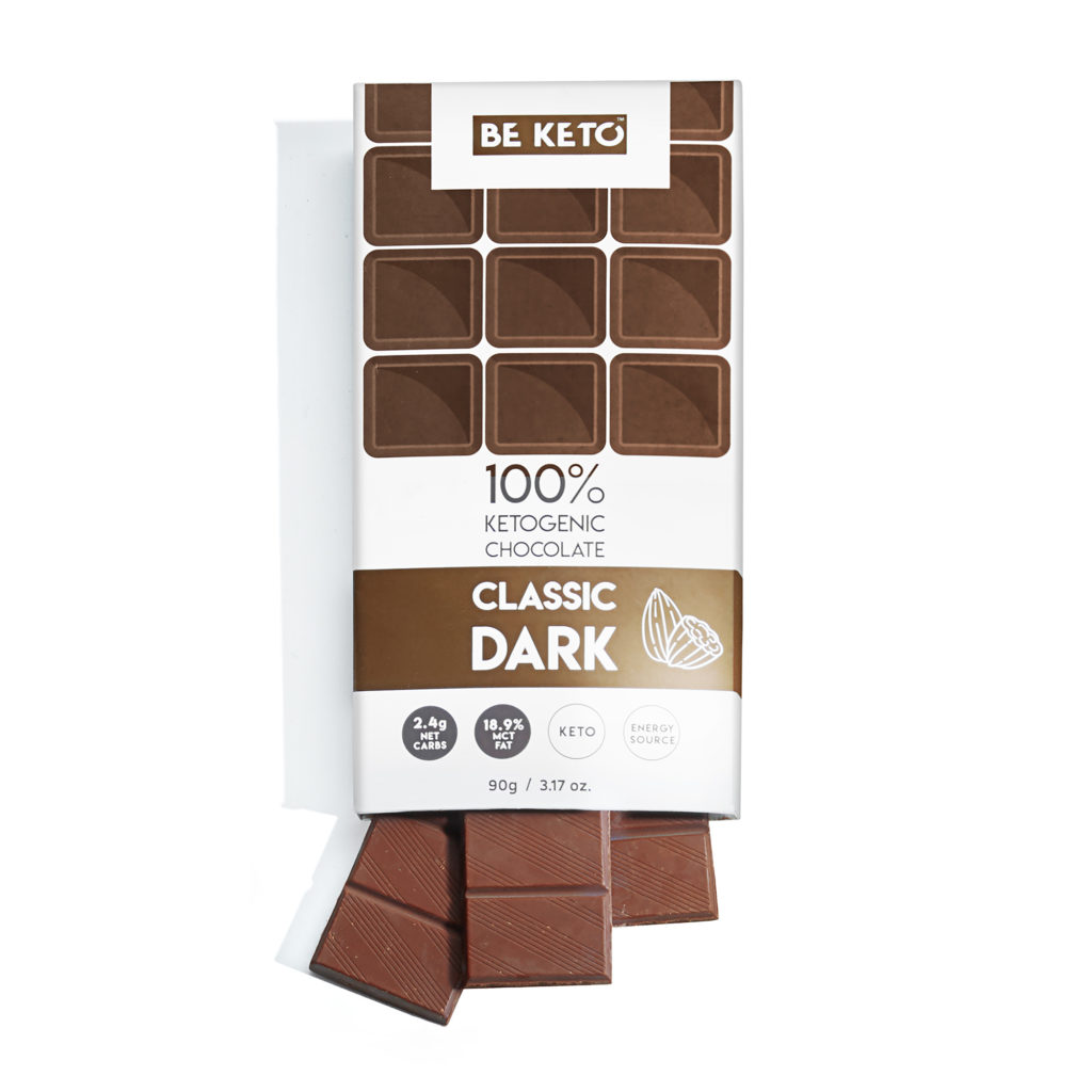 Keto-Sjokolade + MCT-Olje – Klassisk Mørk