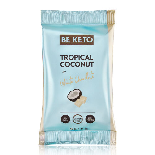 Keto Bar Tropical coconut white chocolate BeKeto