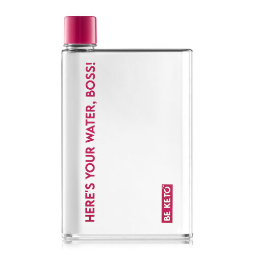 BeKeto Bottle Heres your water boss 420ml Pink