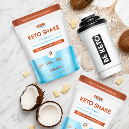 Kompozycja Keto Shake Kokos Biala Czekolada
